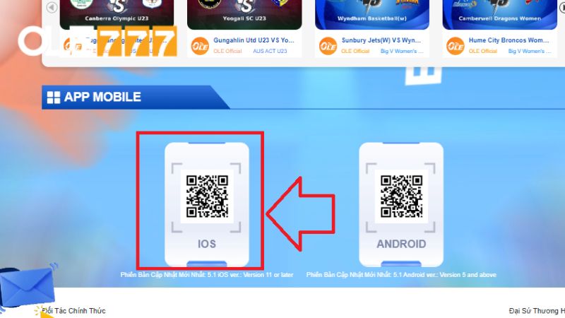 Anh em sử dụng thiết bị iOS quét mã QR phù hợp